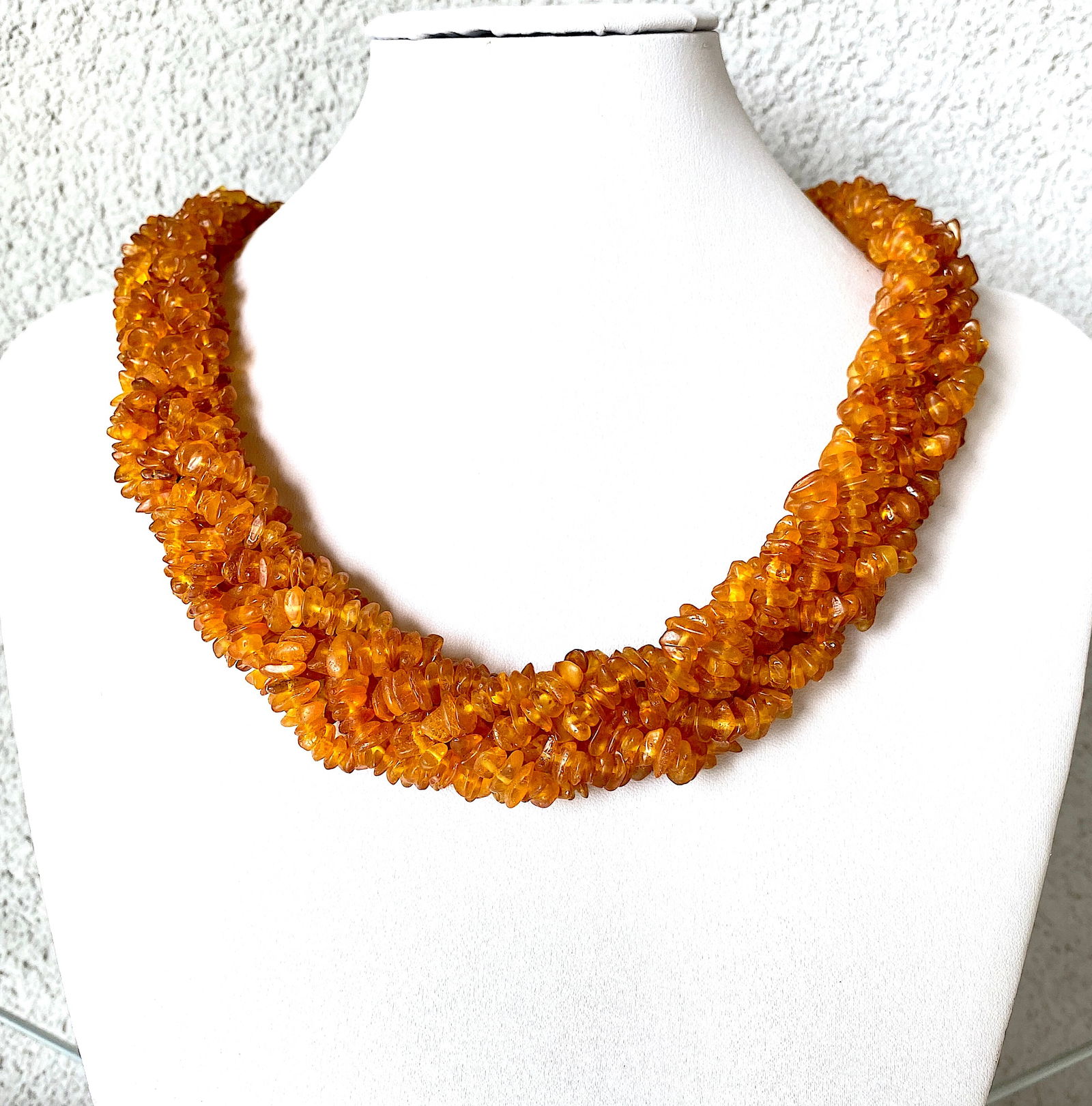 Fascinating Vintage Amber Cleopatra necklace (1 of 11)