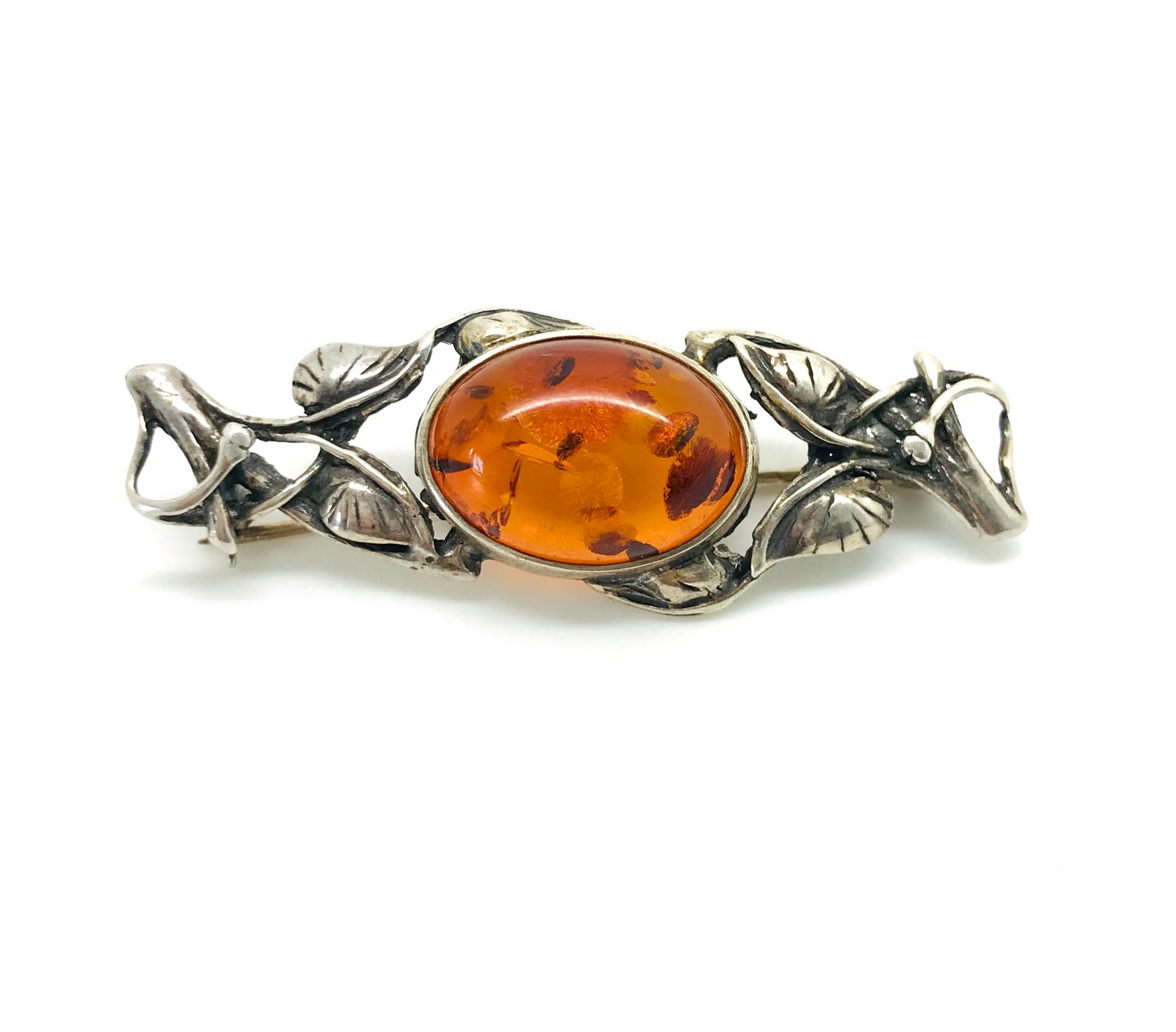 Remarkable Unique Antique Amber Brooch (1 of 4)
