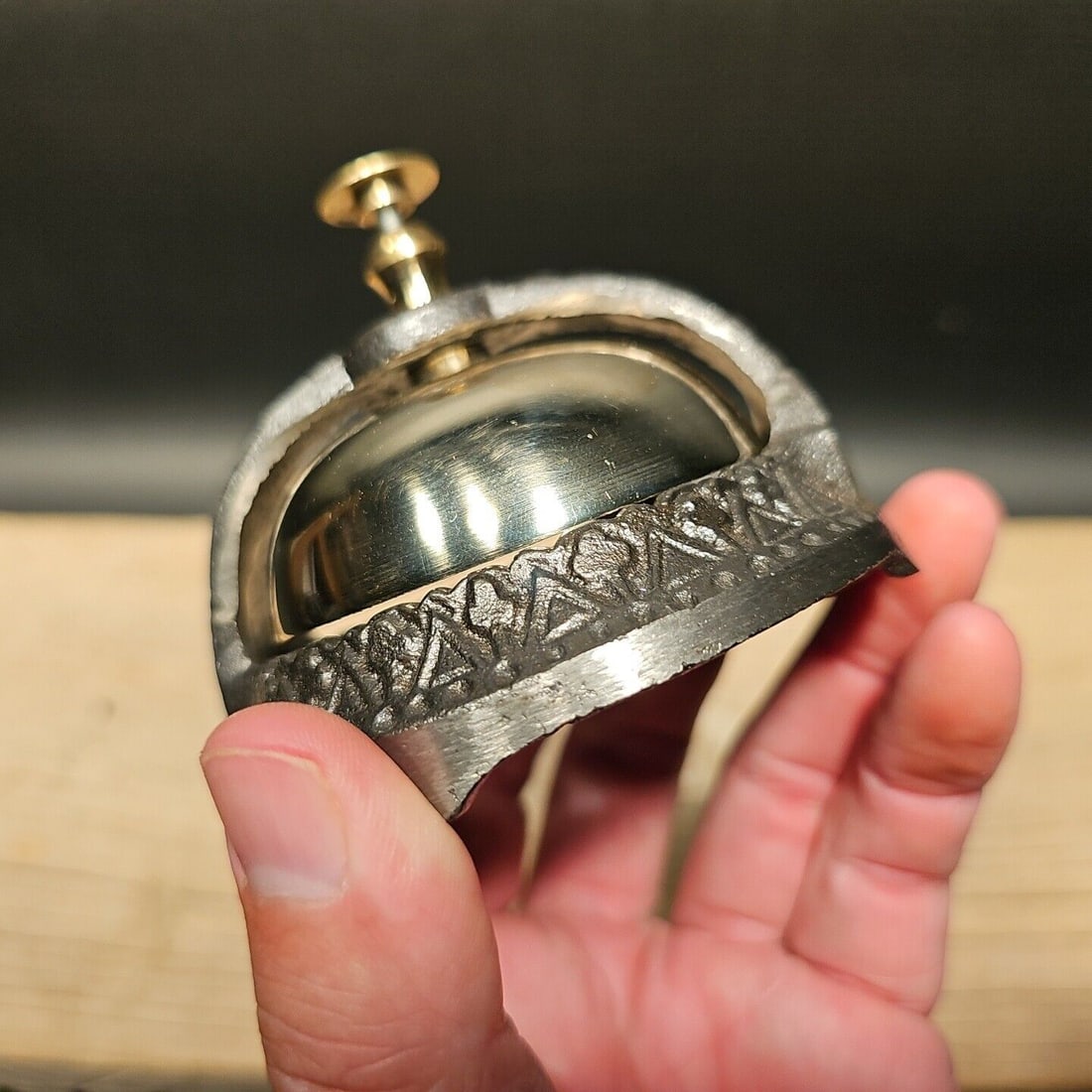 Iron & Brass Table Desk Bell (1 of 12)