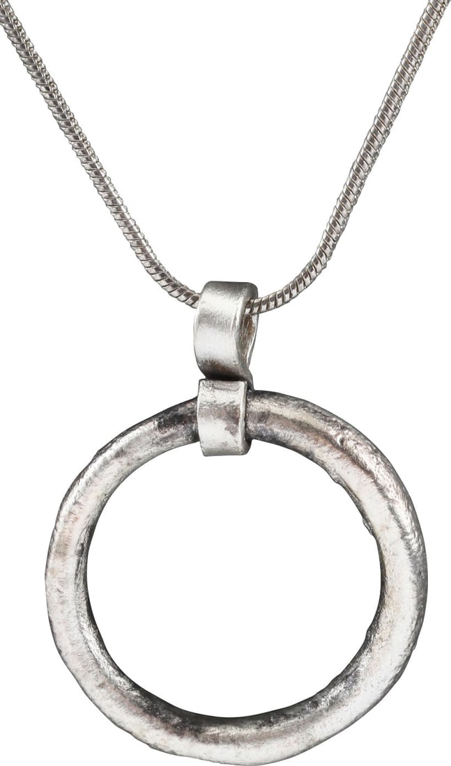 CELTIC PROSPERITY RING NECKLACE, ENGLAND C.400-100 BC (1 of 4)