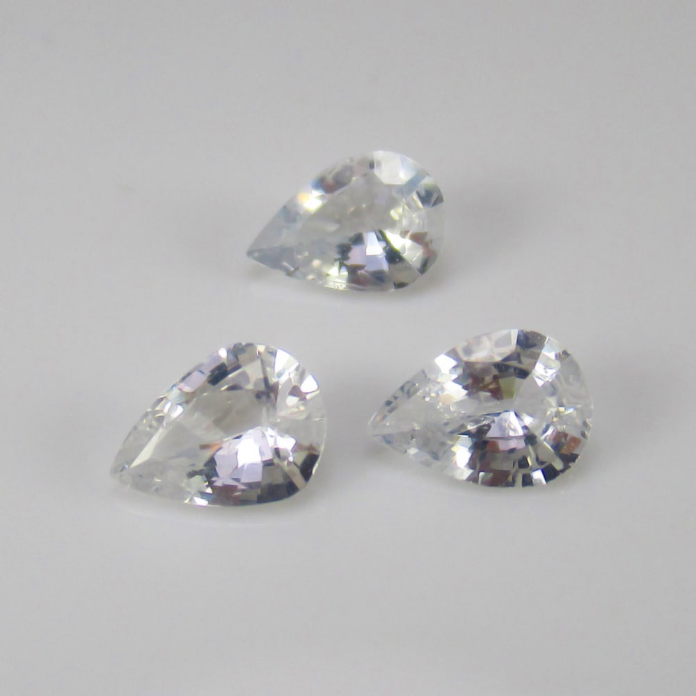 Natural White Sapphire Set - 1.88 Ct (1 of 2)