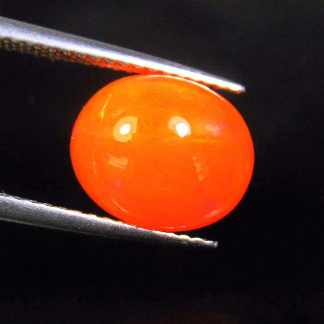 3.26 Ctw Natural Orange Fire Opal Oval Cab (1 of 2)