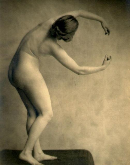 Nickolas Muray: untitled female Figure (#14): Title: Nickolas Muray: untitled female nude (#14) Description: Nickolas Muray (1892-1965) was active 1904-1965. Originally an engraver, he became a photographer who specialized in portraits and later