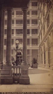 Isaiah West Taber: Palace Hotel, San Francisco, CA: Title: Isaiah West Taber: Palace Hotel, San Francisco, CA Description: Archivally matted. Title, inventory number (B 69) and "Taber Photo, San Francisco" label burned into negative, lower edge. On a m