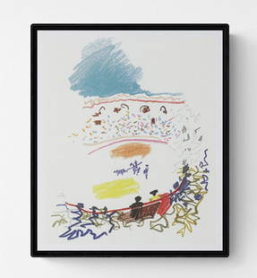 Pablo Picasso - Bullfight - 1994 Offset Lithograph 11.75" x 9.5": Artist: Pablo PicassoTitle: BullfightDescription: "Bullfight" by Pablo Picasso, 1994 Unsigned Offset Lithograph. Paper size is 11.75 x 9.5 inches, with an image size of 11.75 x 9.5 inches. The Offset