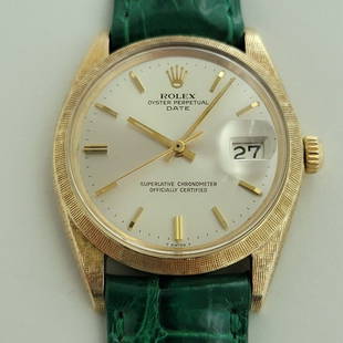 Mens Rolex Oyster Datejust Ref 1601 36mm Automatic 1960s Vintage Swiss RA131B: Vintage icon, Men's Rolex Oyster Perpetual Datejust Ref.1601 automatic, c.1968. Verified authentic by a master watchmaker. Gorgeous Rolex signed black dial, applied indice hour markers, silver minute