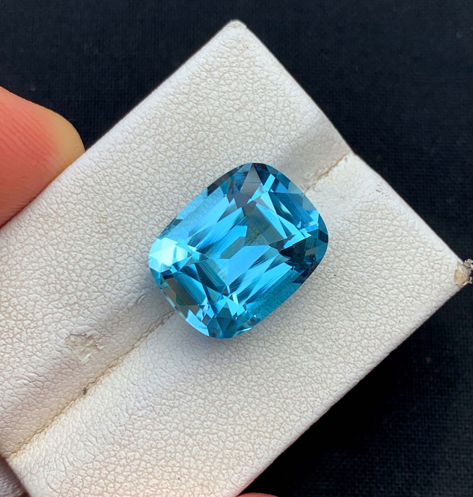 Blue Topaz Loose Gemstone, Flawless Swiss Blue Topaz Pendant, Blue Topaz Jewellery Stone, Faceted (1 of 8)