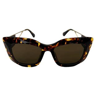 Louis Vuitton Tortoise Cat Eye Sunglasses: Title: Louis Vuitton Tortoise Cat Eye Sunglasses Description: Tortoise frame - Brown lenses - Cat eye shape - LV logo detail on the sides - Gold tone hardware - Includes dust bag and original fitted b