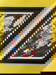 DEATH NYC Hand Signed LARGE Print Framed 16x20in COA MARILYN MONROE VUITTON N: This is a Stunning and Scarce 100% Authentic New Print by Death NYC Hand Signed and Numbered in Pencil by the Artist Limited Edition of 100 Large Size: 45cm x 32cm About 18x13in Fine Art 300 gsm Paper