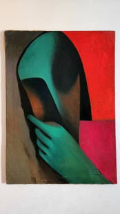 Oil Canvas Painting / signed: 2000 / Contemporary art / Amazing Colors: * Painting / Oil Canvas * Signed * Art Appraisal * Measures: 39.5 x 29 inches ****Shipping To Wordlwide by DHL. Reserve: $3,200.00 Shipping: Domestic: Shipping rates are determined by destination Inte