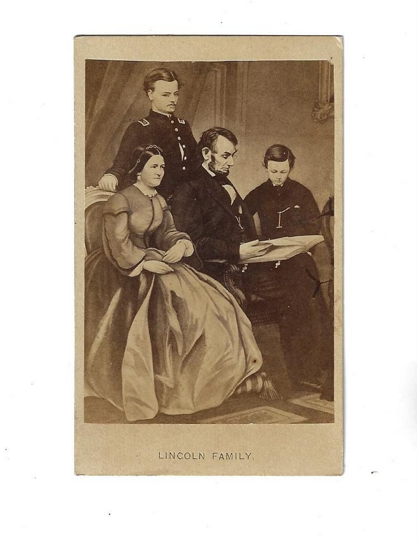 CDV of Abraham Lincoln and Family (1 of 1)