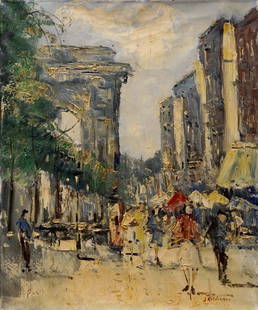 Oil painting On the streets of the city Jan Kelderman: Title: Oil painting On the streets of the city Jan KeldermanDescription: ?Verne 26 *** ABOUT THIS PAINTING *** * TITLE: "On the streets of the city" * ARTISTS: Jan Kelderman * SIZE: 50x40