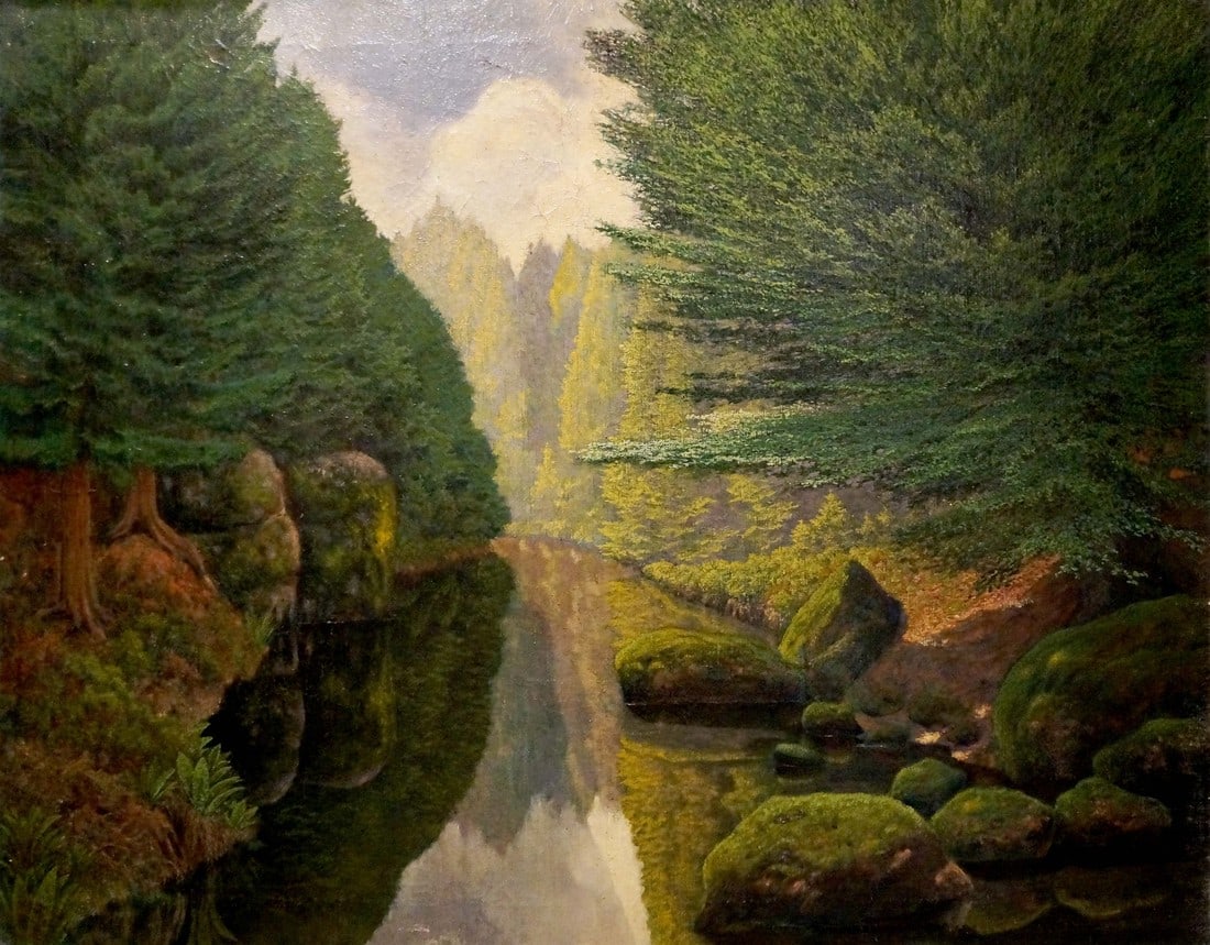 Oil painting Dense forest (1 of 8)