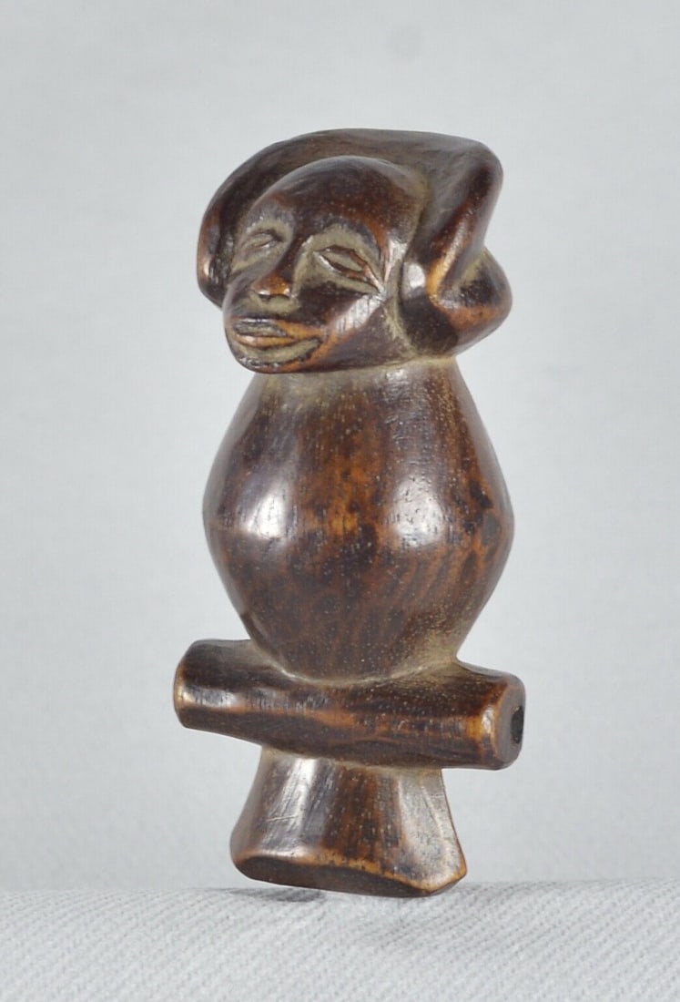 Anthropomorphic whistle Chokwe Tshokwe Angola African Tribal Art 1717 (1 of 12)
