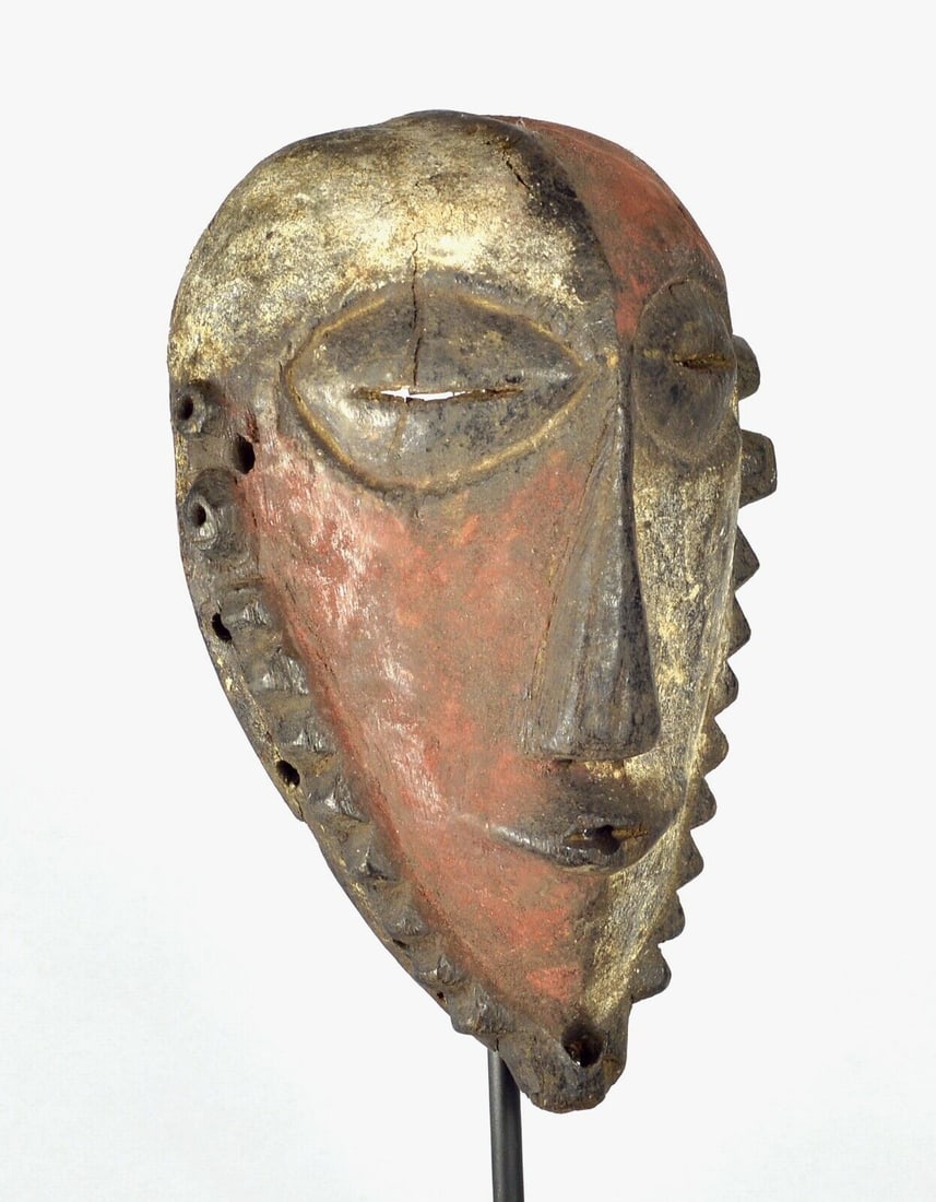 Beautiful initiation BEMBE Mask Congo DRC African Tribal Art 1756 (1 of 11)