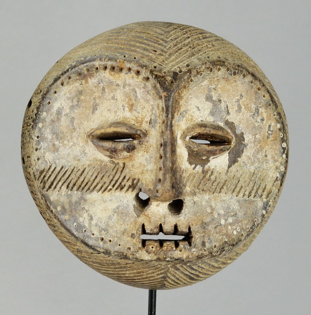 LEGA Wood idimu Mask Bwami Cult Congo Zaire DRC African Tribal Art 1264 (1 of 12)