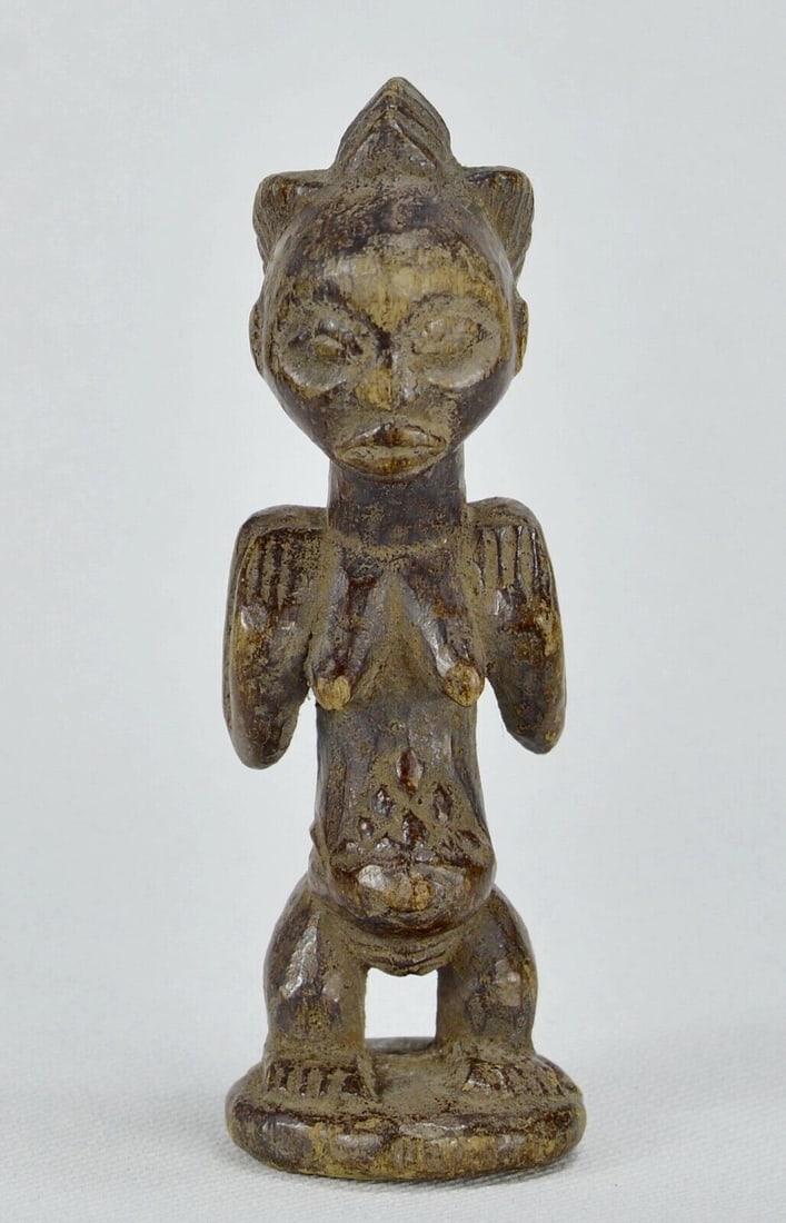 Miniature LUBA female figure statue sculpture Congo African Tribal Art MC1921 (1 of 11)