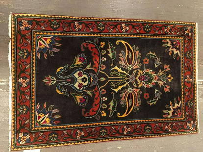 Antique Sarouk, Mohajeran Rug 2'1'' X 3'1'': Type: SAROUK, MOHAJERAN Origin: CENTRAL PERSIA Circa: 1910 Size/Feet & Inches: 2'1'' x 3'1'' Size/Meters: 0.64 x 0.94 Item Number: 53898 Additional Info: Mint condition. Ships from Virginia. Condition