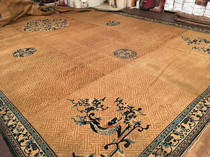 CHINESE Circa 1880 32-2x16-6: Type: CHINESE Origin: CHINA Circa: 1880 Size/Feet & Inches: 16'6'' x 32'2'' Size/Meters: 5.03 x 9.8 Item Number: 90108 Condition: Note: Please note that we do our best to capture the true texture of t