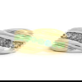 Estate Green Peridot Emerald Gemstone Band Ring 14K Yellow Gold, 6.26 Grams: Estate Green Peridot Emerald Gemstone Band Ring 14K Yellow Gold, 6.26 Grams Make a statement with this lovely ring! Please let us know if you have any questions. Gemstone: 9 round green peridots and o