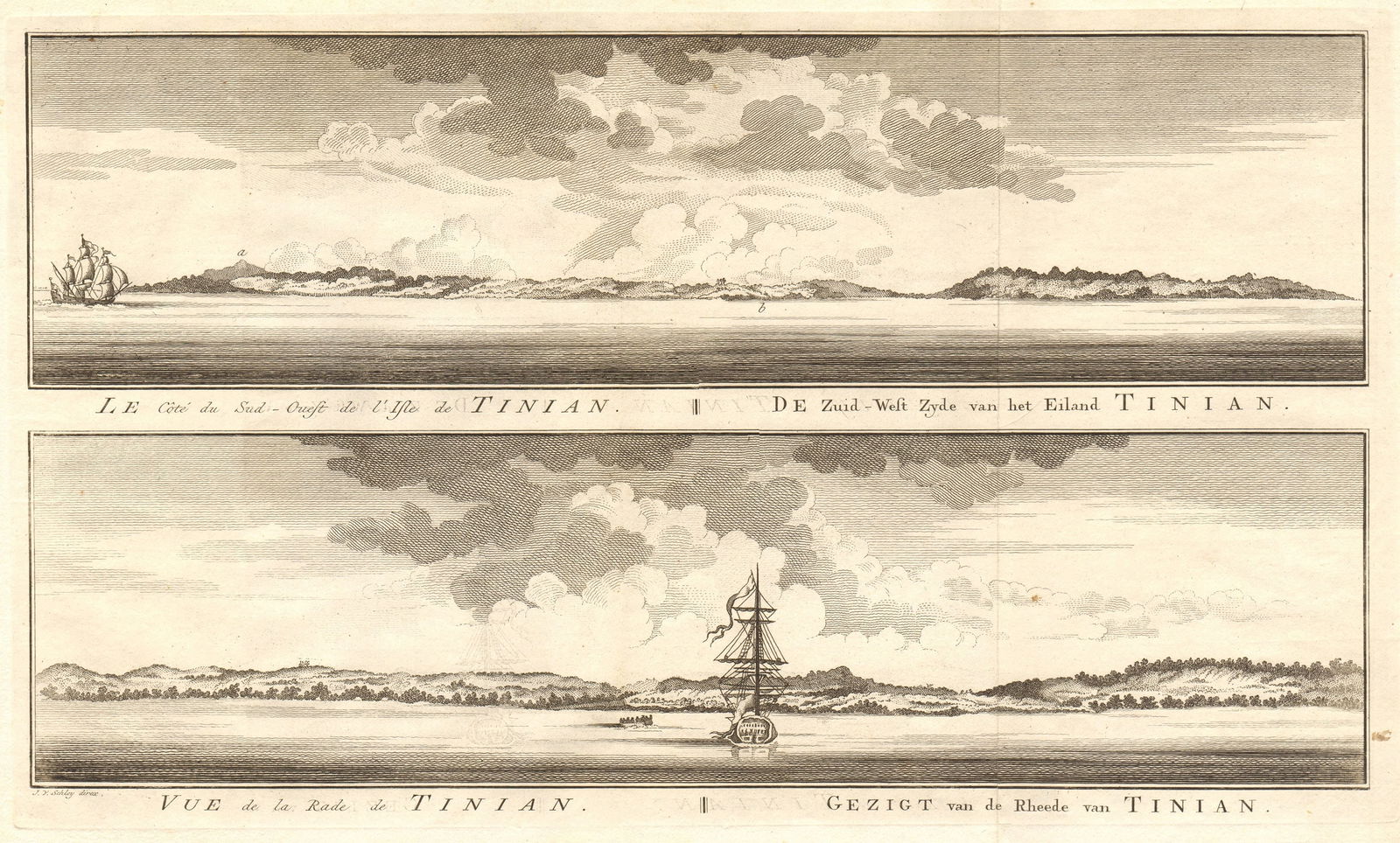 Micronesia. Coast profiles of Tinian, Northern Mariana Islands. SCHLEY 1757 (1 of 3)
