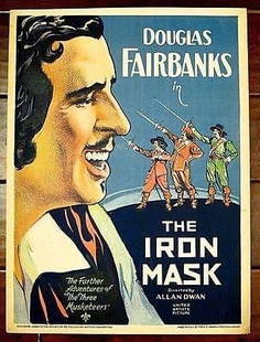 The Iron Mask - Douglas Fairbanks (1929) US Window Card Movie Poster: The Iron Mask - Douglas Fairbanks (1929) US Window Card Movie Poster Reserve: $594.99 Shipping: Domestic: Flat-rate of $14.00 to anywhere within the contiguous U.S. International: Foreign shippin