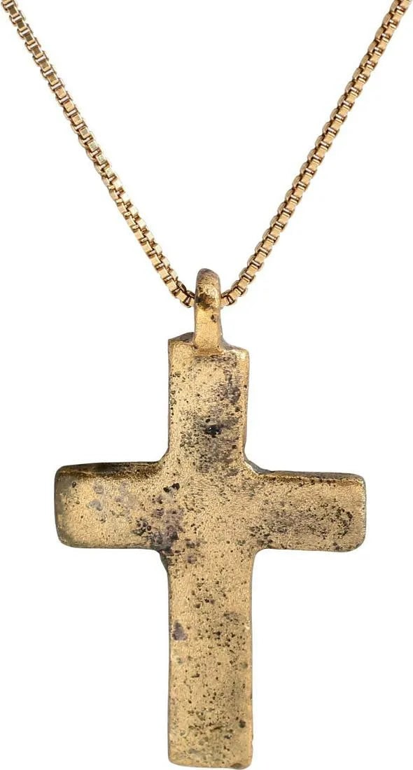 MEDIEVAL PEASANT'S CHRISTIAN CROSS NECKLACE, 9TH-11TH C.AD (1 of 4)