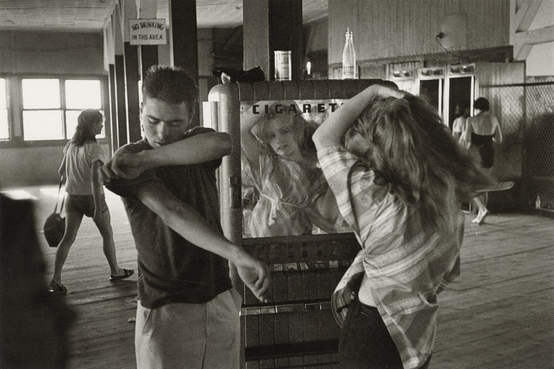 BRUCE DAVIDSON - Coney Island, New York City, 1959: Artist: Bruce Davidson Title: Coney Island, New York City, 1959 Medium: Photo Litho, 2008, China Dimensions: 8.55x5.7" Description: Heat Wax Mounted on 8.5x11" Conservation Board Artist Bio: Bruce Dav