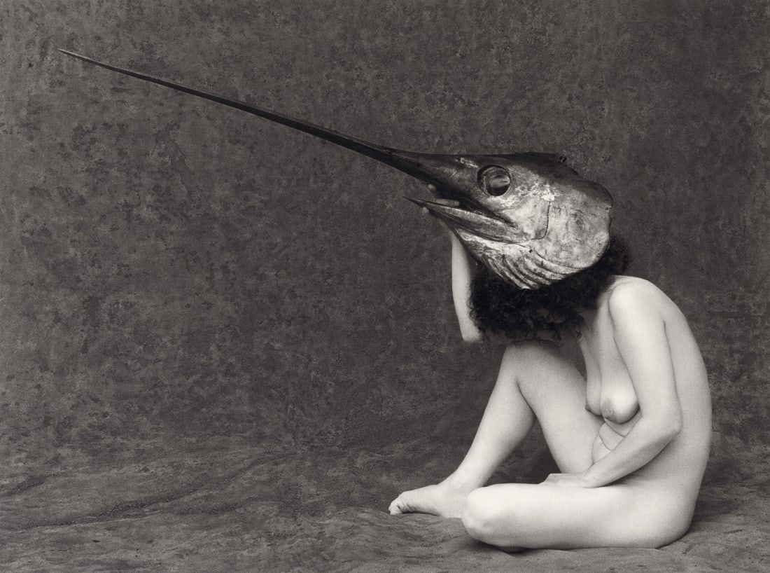 FLOR GARDUNO - Swordfish: Artist: Flor Garduno Title: Swordfish Medium: Photo Litho, 2002, Switzerland Dimensions: 10.45x7.8" Description: Heat Wax Mounted on 11x14" Conservation Board Artist Bio: Flor de María Garduñ