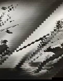 PHILIPPE HALSMAN - Salvador Dali, NYC, USA, 1951: Artist: Philippe Halsman Title: Salvador Dali, New York City, USA, 1951 Medium: Photo Litho, 2008, China Dimensions: 8.35x10.6" Description: Heat Wax Mounted on 11x14" Conservation Board Artist Bio: P