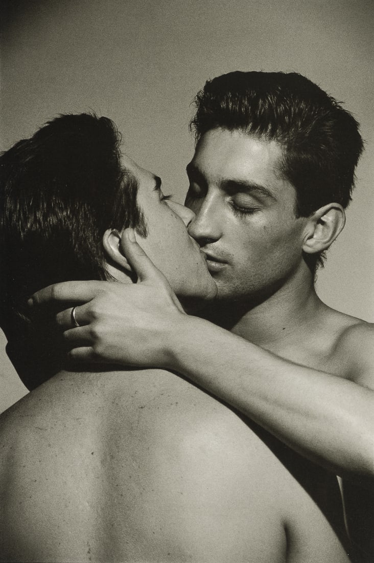 REED MASSENGILL - Craig and Stan, New York, 1994: Artist: Reed Massengill Title: Craig and Stan, New York, 1994 Medium: Photo Litho, 1997, Italy Dimensions: 7.45x11.15" Description: Heat Wax Mounted on 11x14" Conservation Board Artist Bio: Reed Masse
