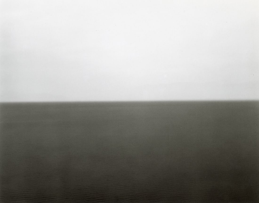 HIROSHI SUGIMOTO - Sea of Galilee, Golan, 1992: Artist: Hiroshi Sugimoto Title: Sea of Galilee, Golan, 1992 Medium: Photo Litho, 1993, Italy Dimensions: 9.35x7.3" Description: Heat Wax Mounted on 11x14" Conservation Board Artist Bio: Hiroshi Sugimo