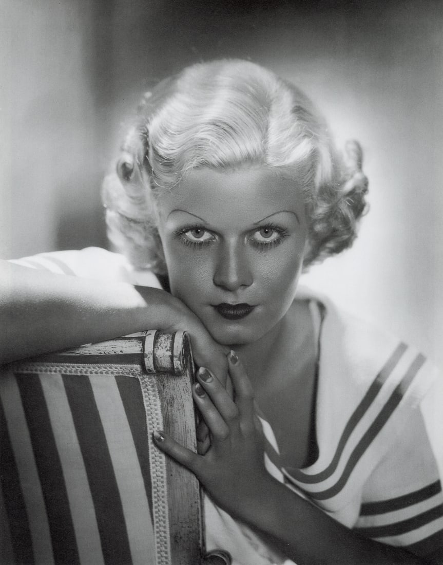 GEORGE HURRELL - Jean Harlow, 1933: Artist: George Hurrell Title: Jean Harlow, 1933 Medium: Photo Litho, 1997, Japan Dimensions: 7.2x9.15" Description: Heat Wax Mounted on 11x14" Conservation Board Artist Bio: George Hurrell (1904-1992)
