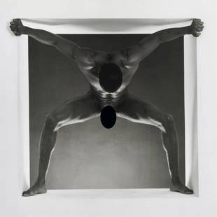 ROBERT MAPPLETHORPE - Thomas, 1986: Artist: Robert Mapplethorpe Title: Thomas, 1986 Medium: Photo Litho, 1992, Italy Dimensions: 10.2x10.2" Description: Heat Wax Mounted on 12x16" Conservation Board Artist Bio: Robert Mapplethorpe was a