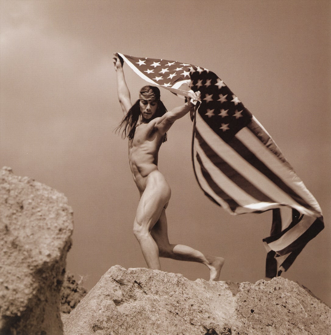 ROSANNE OLSON - Man with Flag (1 of 1)