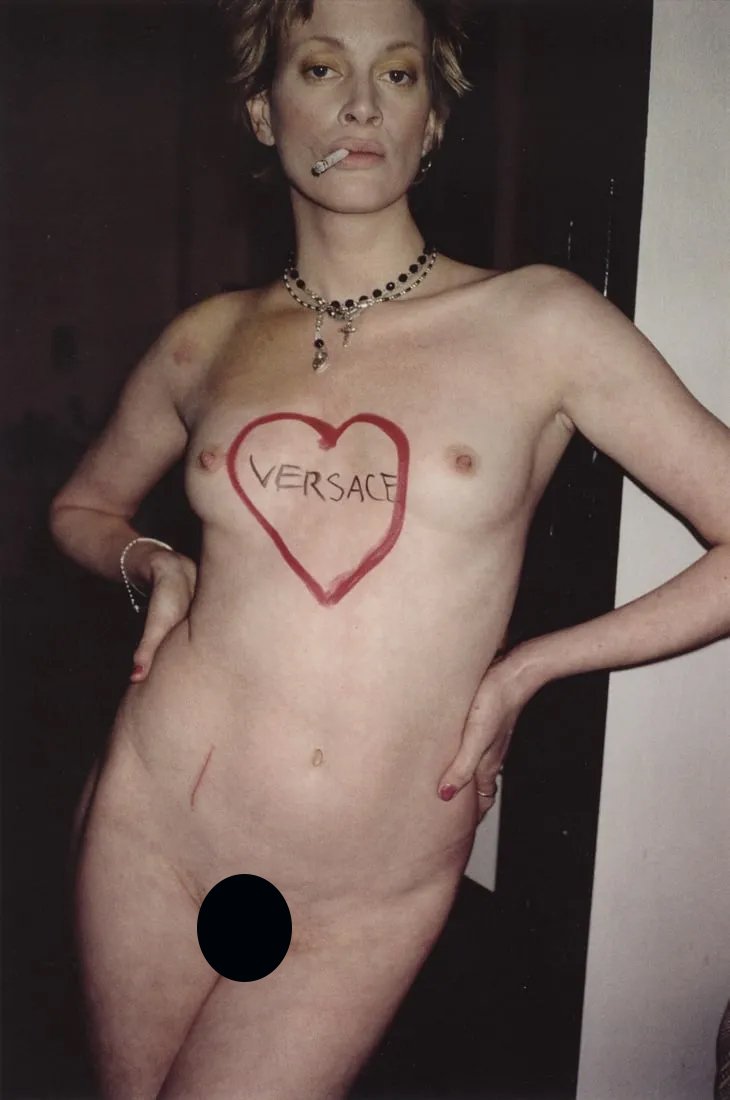 JUERGEN TELLER - Kristen McMenamy 3, London, 1996: Artist: Juergen Teller Title: Kristen McMenamy 3, London, 1996 Medium: Photo Litho, 2017, China Dimensions: 6.9x10.4" Description: Heat Wax Mounted on 11x14" Conservation board Artist Bio: Juergen Tel