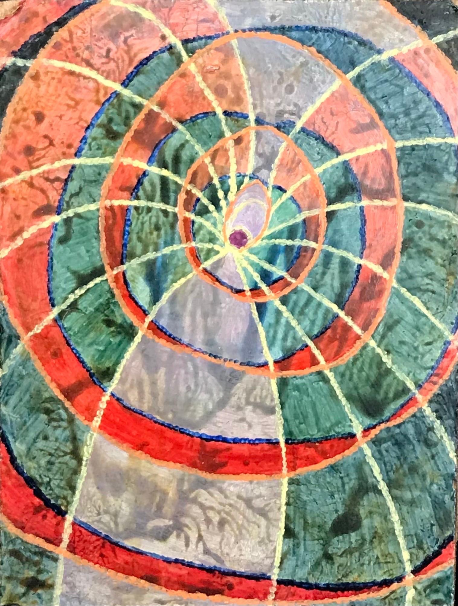 1960''s British Surrealist Oil Painting - ''Candle In The Heart '' Abstract circa 1960''s (1 of 4)