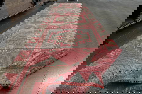 3x11'7 ft, TURKISH RUNNER RUG, Vintage, Pink Beige Runner, Hallway, Bright Runner, Kitchen Decor,: Title: 3x11'7 ft, TURKISH RUNNER RUG, Vintage, Pink Beige Runner, Hallway, Bright Runner, Kitchen Decor, Boho, Stair Decor Origin: Turkey Date/Period: 1960 - 1970 Materials: Wool And Cotton Size: Widt