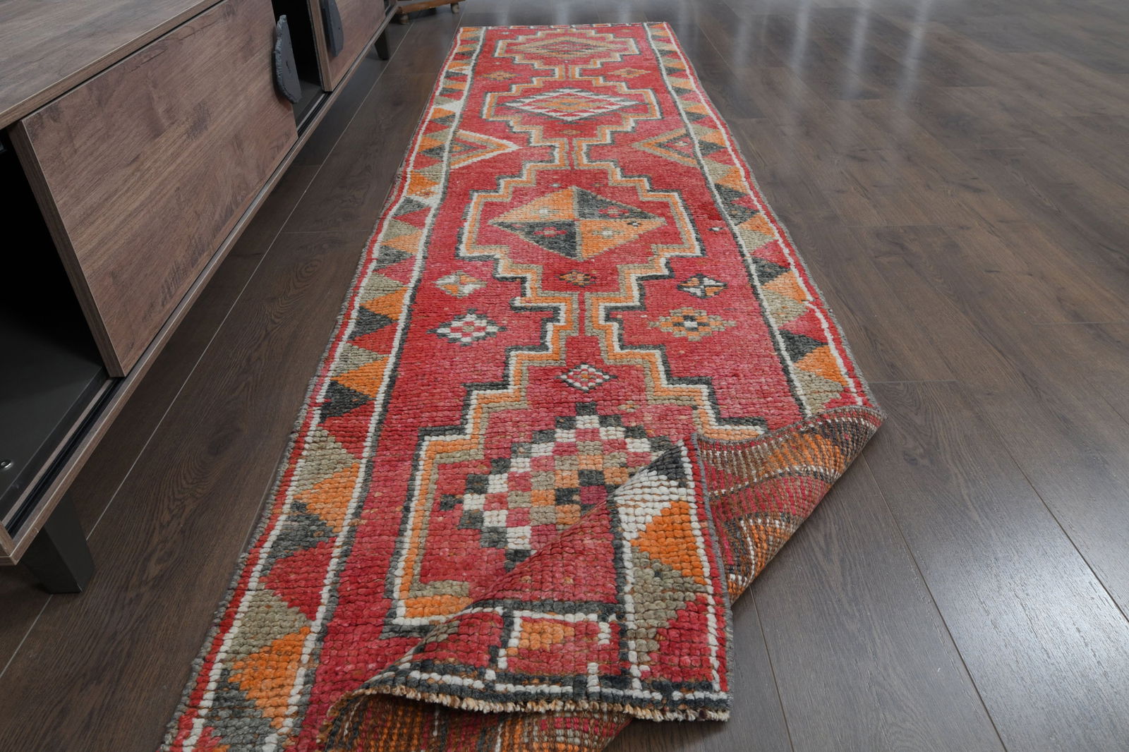 2'7x10'5 ft, TURKISH RUNNER RUG, Vintage Runner Rug, Vintage Runner Rug 3x11, Boho Decor, Kitchen (1 of 10)