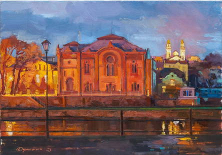 Dulenko Jaroslaw - Evening landscape: Artist/Title: Dulenko Jaroslaw - Evening landscape Date: 2023 Medium: oil on canvas Dimensions: 35 x 50 cm Description: Yaroslav Mykolayovych Dulenko - painter, graphic artist, photographer. He was bo