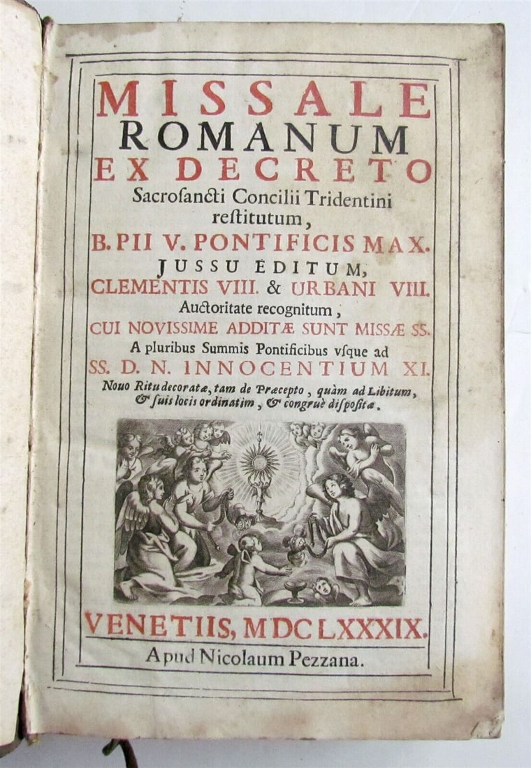 1689 MISSALE ROMANUM antique ILLUSTRATED (1 of 12)