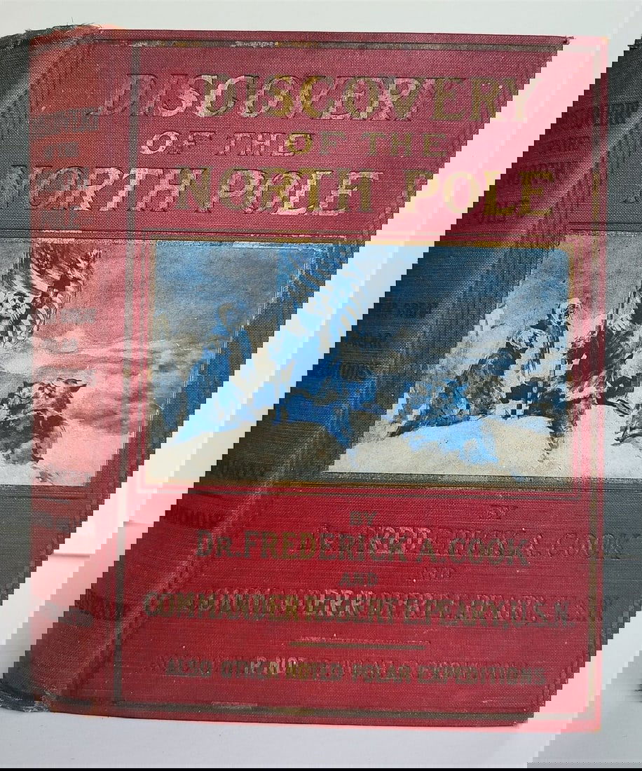 1909 DISCOVERY of the NORTH POLE by F.COOK & R. PEARY antique ILLUSTRATED (1 of 12)