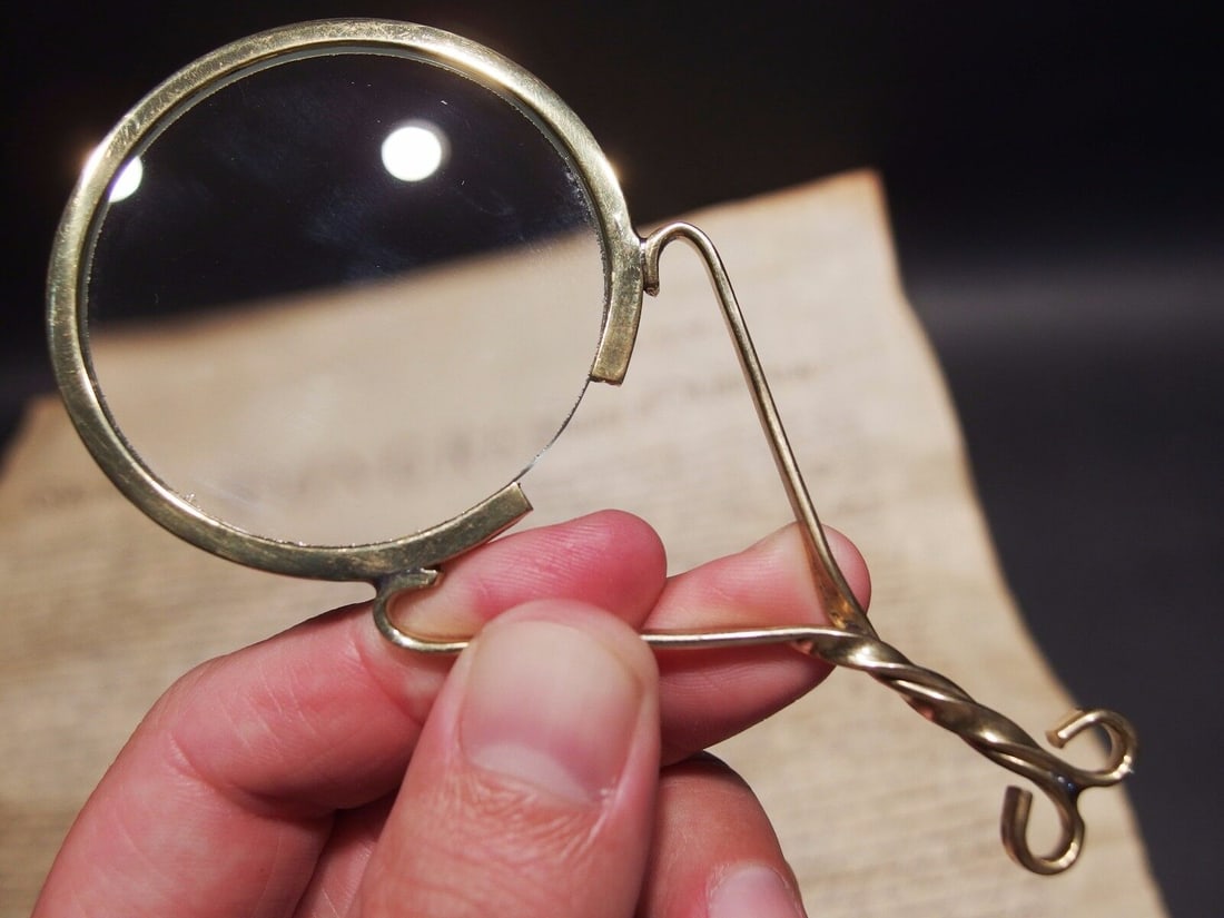 Brass Magnifying glass Hand Lens (1 of 9)