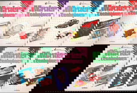 Marker Techniques - 7 of 8 volume set: Designers, architects and others are often asked to render concepts visually for their clients, to show them what a product or building will look like or what form a large ad will take. These roughs a