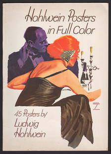 Scarce Hohlwein Posters in Full Color (Dover Books): 45 posters from this influential artist reproduced by Dover Books in 1976. These early Dover books are getting harder and harder to find, especially ones in such nice condition, as this one is. The co