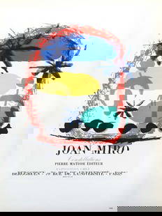 Joan Miro: Joan Miro Lithograph 100, Constellations, Art in posters 1959: Artist: Joan Miro Country: Spain Title: Miro Constellations Medium: Lithograph Paper size: 12.50 X 9.50 inch Printed: 1959 by Mourlot Freres, France ( reduced size from the original one) Provenance: A