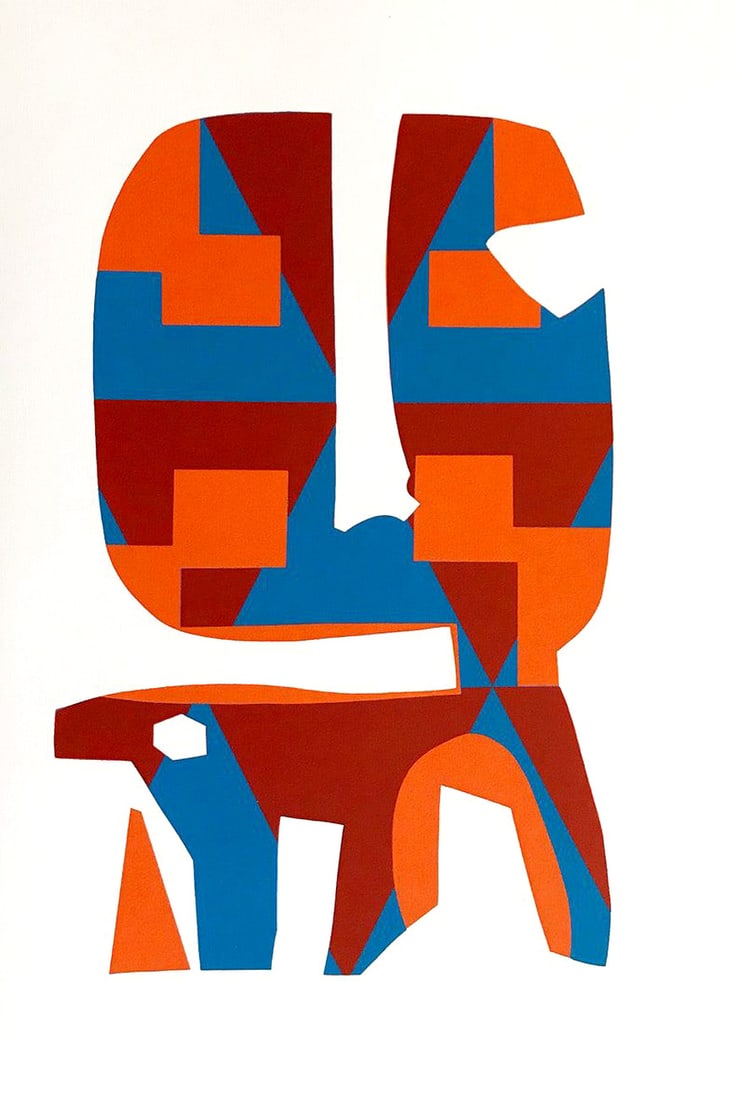 Ronald King: Ronald king Screen Print in four colors, Millere-02 (1 of 1)