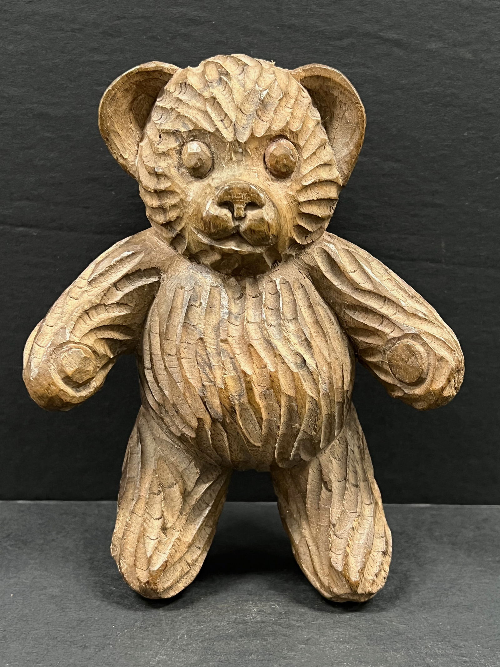 Carved Wood Baby Bear (1 of 6)