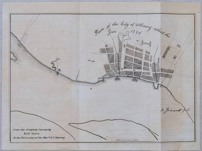 1850 Pease Map of Albany from the 1770 -- Plan of the City of Albany about the Year 1770: Title: 1850 Pease Map of Albany from the 1770 -- Plan of the City of Albany about the Year 1770 Cartographer: R Pease Year / Place: 1850, Albany, New York Map Dimension (in.): 8.1 X 11.6 in. This is a