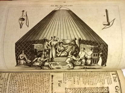 1783 Magazine George Washington Resigns Command: The Gentleman's Magazine, printed at London by Sylvanus Urban containing the issues July-December 1783, containg the six monthly issues each with own title, several engravings including of water spout